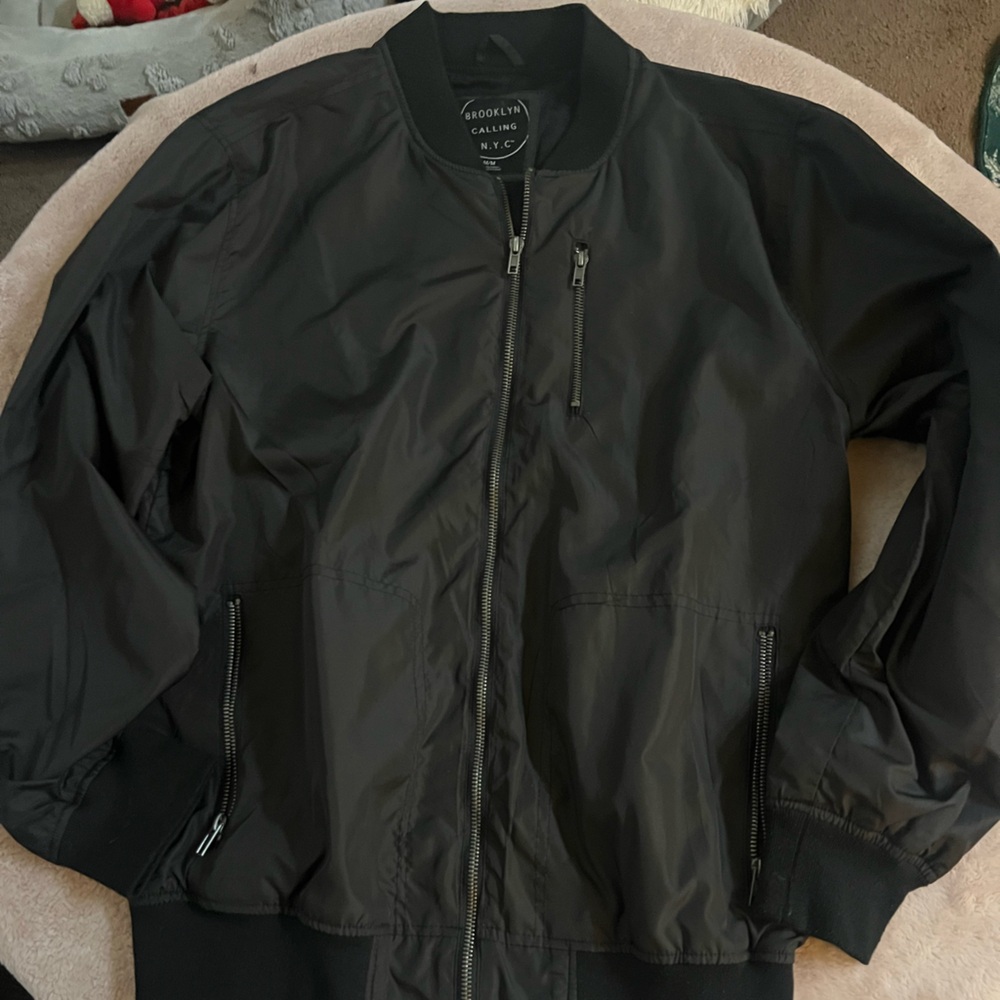 Men's Black Bomber Jacket